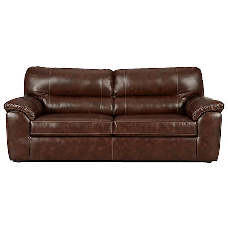 Casual Sofa with Pillow Topped Arms